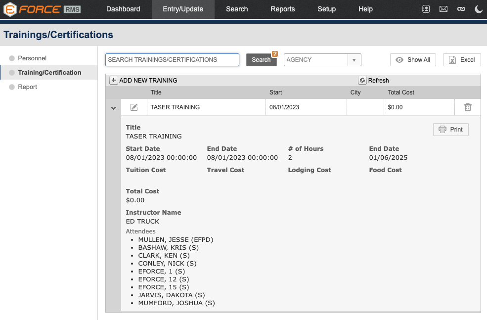 EFORCE Software | Personnel & Training EFORCE Software | Personnel & Training